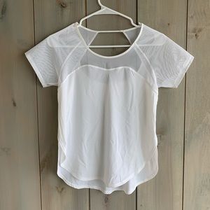 White mesh Lululemon top